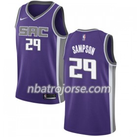 Män Sacramento Kings Tröja JaKarr Sampson 29 Nike 2017-18 Lila Swingman